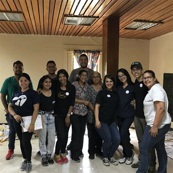 Photo with all the members of the organization